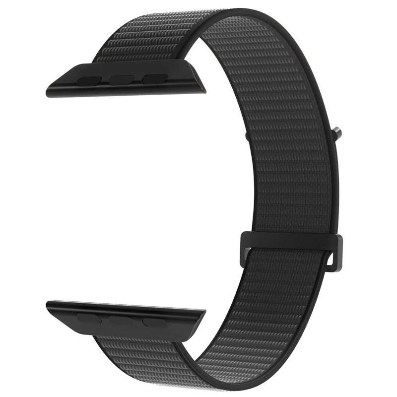 PURO Nylon Sport - Pasek do Apple Watch 44/45/46/49 mm (Czarny)