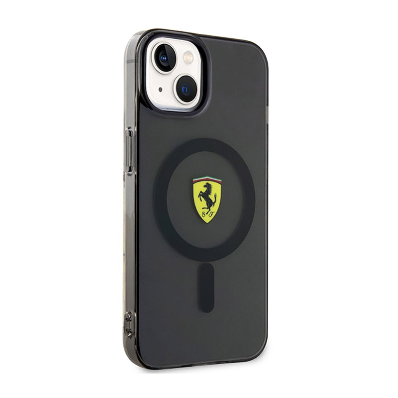 Ferrari Translucent MagSafe - Etui iPhone 14 (Czarny)