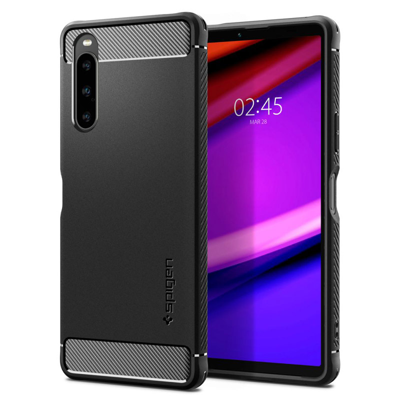 Spigen Rugged Armor - Etui do Sony Xperia 10 V (Czarny)