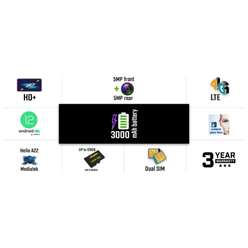 Energizer Ultimate U608S - Smartfon 2GB RAM 32GB 6,08" 4G LTE Dual SIM EU (Czarny)