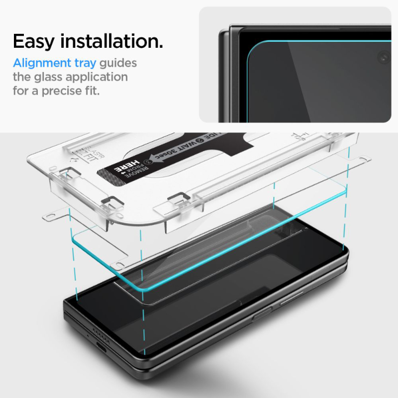 Spigen Glas.TR EZ Fit 2-Pack - Szkło hartowane do Samsung Galax Z Fold 5 (2 sztuki)