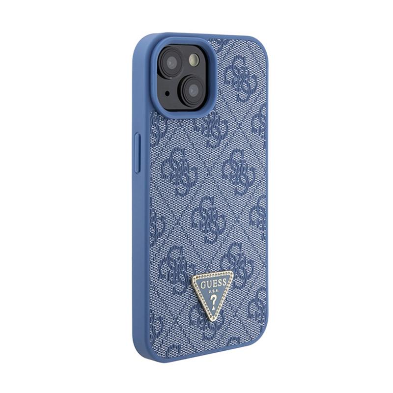 Guess Crossbody 4G Metal Logo - Etui iPhone 15 (niebieski)