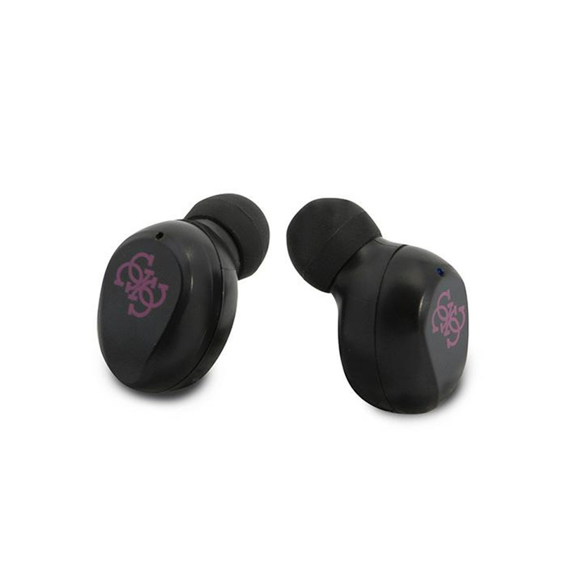 Guess True Wireless Earphones BT5.0 5H - Słuchawki TWS + etui ładujące (magenta)