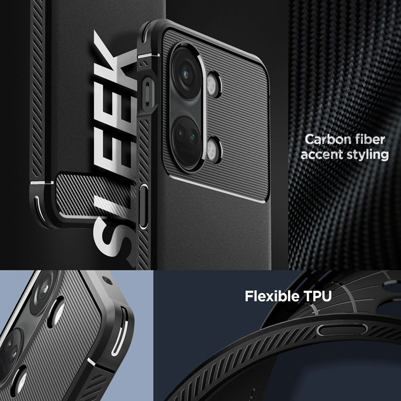 Spigen Rugged Armor - Etui do OnePlus Nord 3 5G (Matte Black)