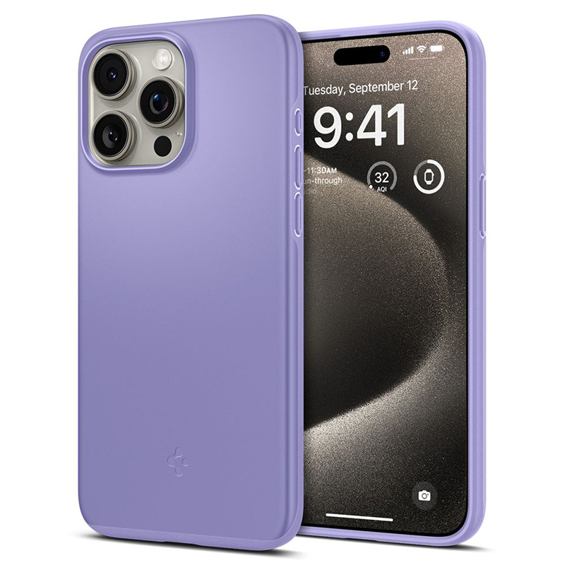 Spigen Thin Fit - Etui do iPhone 15 Pro Max (Fioletowy)