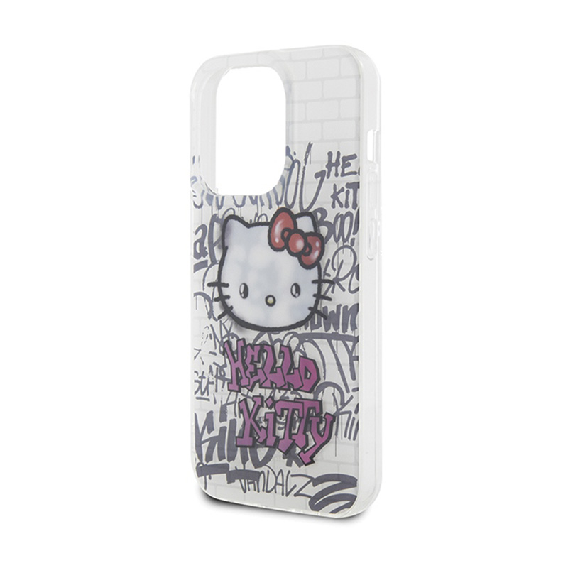 Hello Kitty IML Kitty On Bricks Graffiti - Etui iPhone 13 Pro (biały)