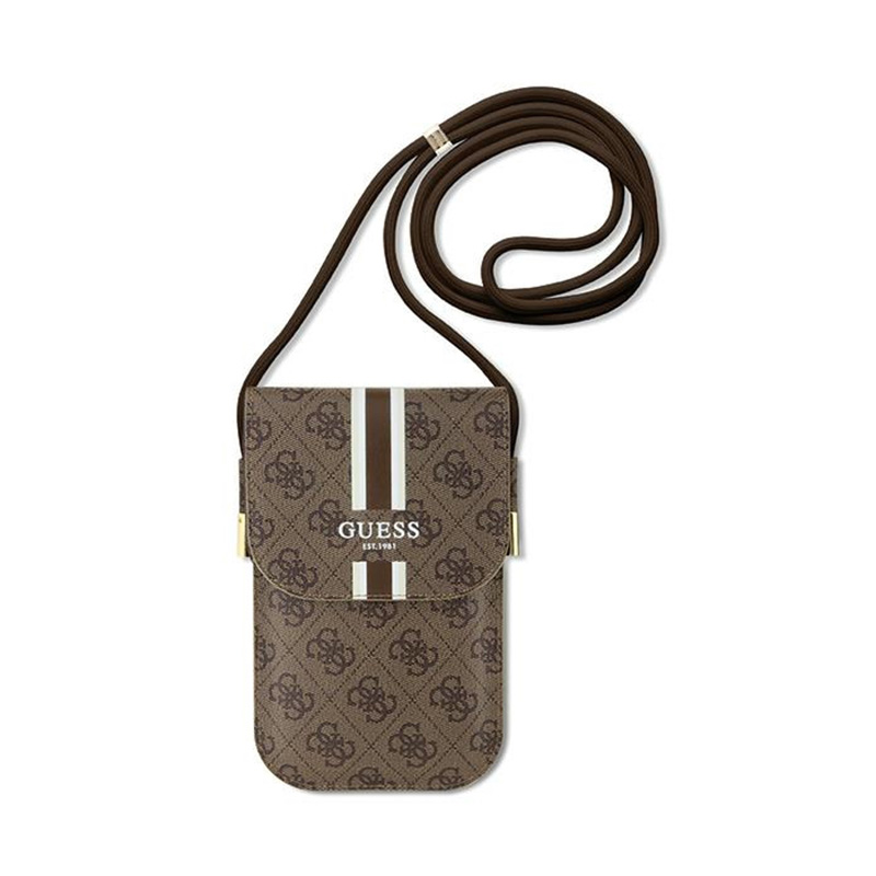 Guess 4G Stripes - Torebka crossbody na telefon (brązowy)