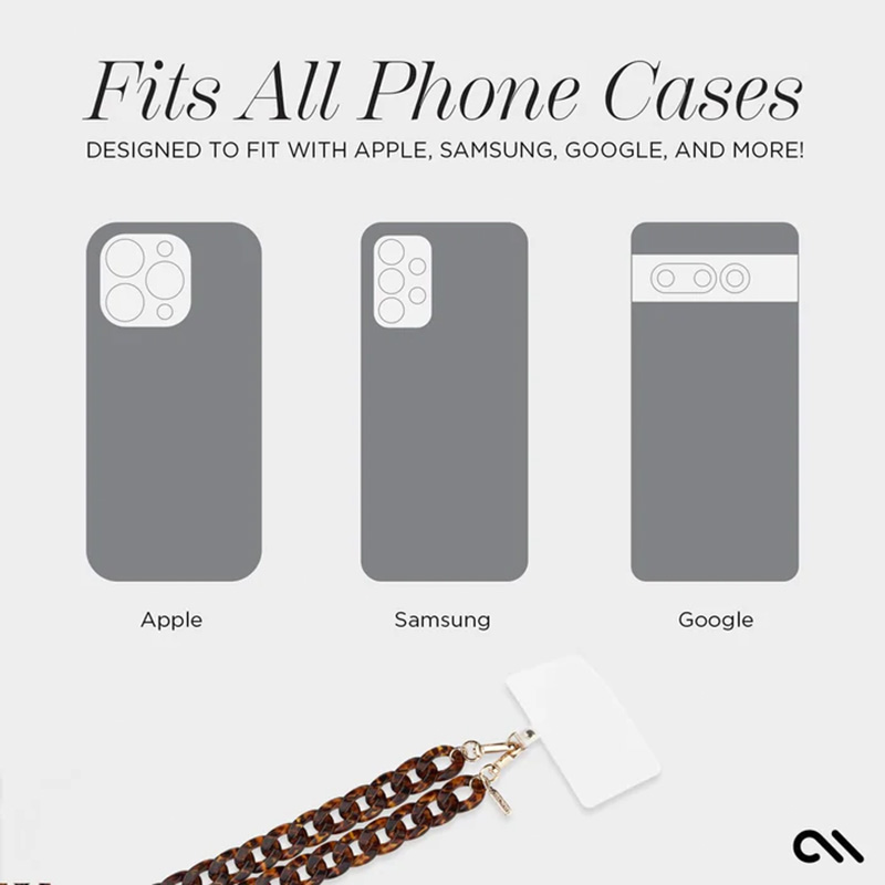 Case-Mate Phone Crossbody Chain – Smycz / Łańcuszek na ramię do telefonu (Tortoiseshell)