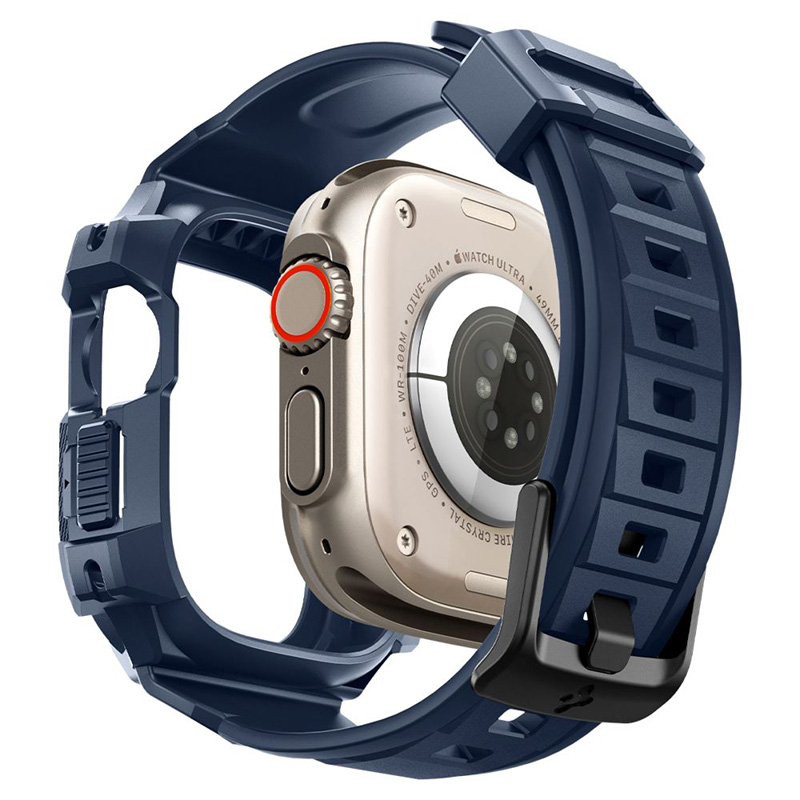 Spigen Rugged Armor Pro - Pasek z obudową do Apple Watch Ultra 49 mm (Navy Blue)