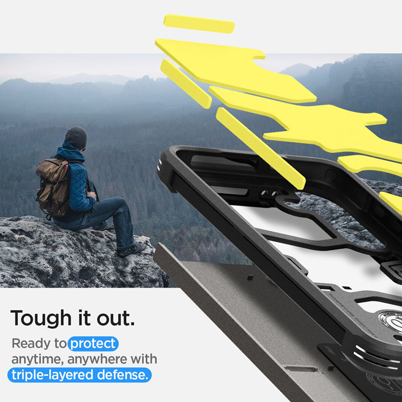 Spigen Tough Armor - Etui do Samsung Galaxy S24 (Gunmetal)