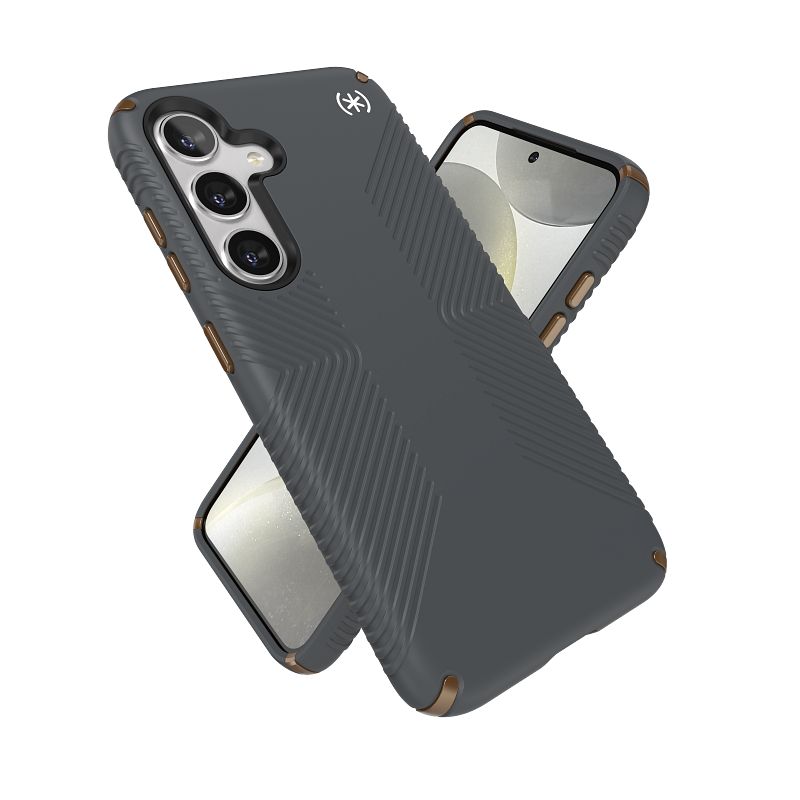 Speck Presidio2 Grip - Etui Samsung Galaxy S24 (Charcoal Grey / Cool Bronze)