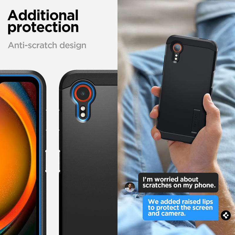 Spigen Tough Armor - Etui do Samsung Galaxy XCover 7 (Czarny)