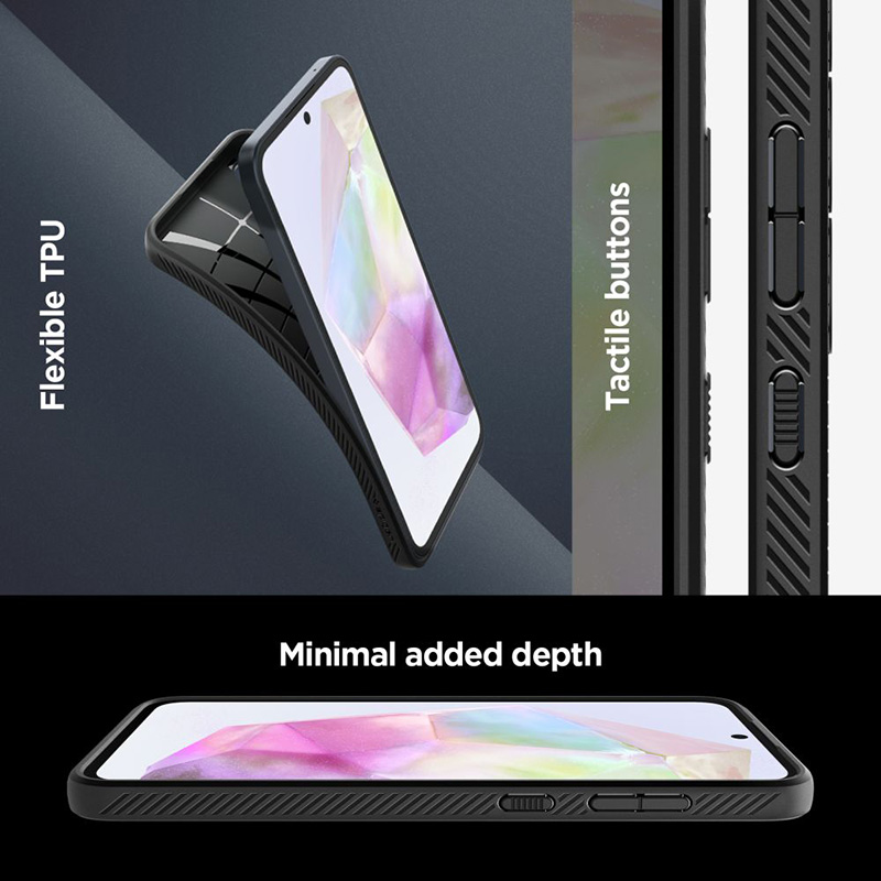 Spigen Liquid Air - Etui do Samsung Galaxy A35 5G (Matte Black)