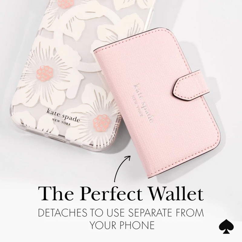 Kate Spade New York Morgan MagSafe Wallet - Portfel magnetyczny (Chalk Pink)