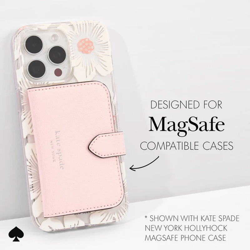 Kate Spade New York Morgan MagSafe Wallet - Portfel magnetyczny (Chalk Pink)