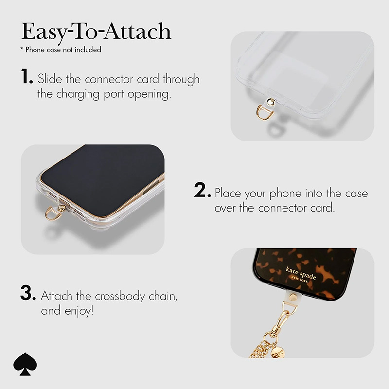 Kate Spade New York Phone Crossbody - Łańcuszek na ramię do telefonu (Set in Stone)