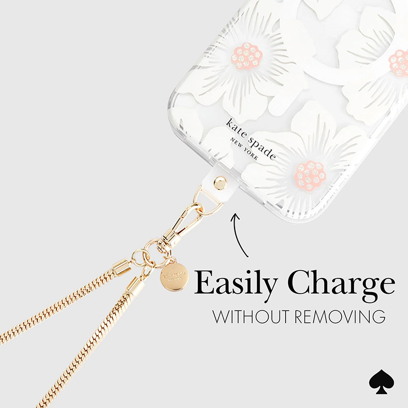 Kate Spade New York Phone Crossbody - Łańcuszek na ramię do telefonu (Heart of Gold)