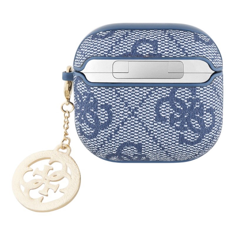 Guess 4G Strass Charm - Etui AirPods 4 (niebieski)