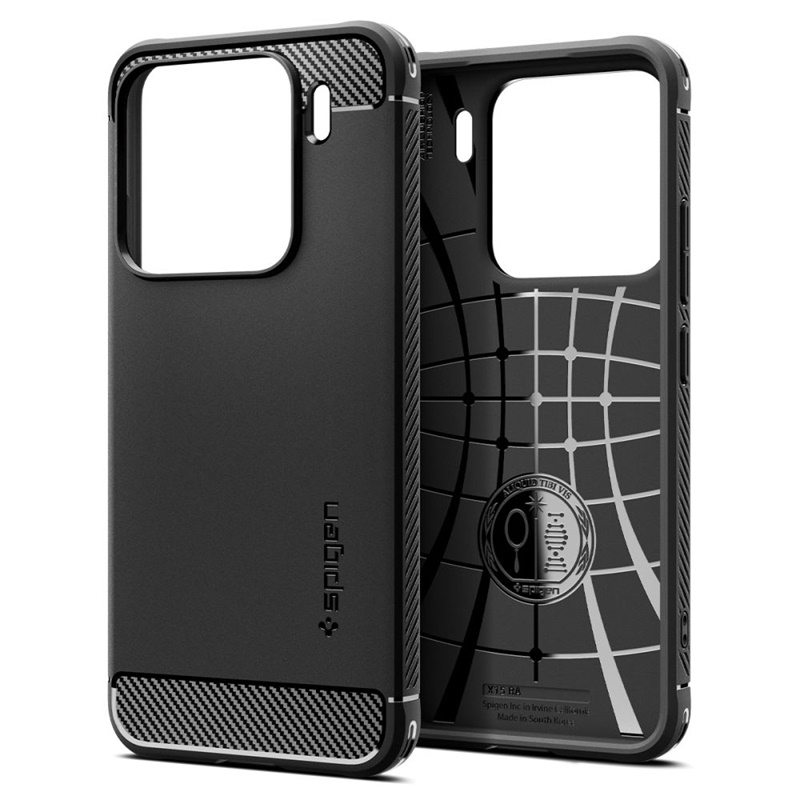 Spigen Rugged Armor - Etui do Xiaomi 15 (Matte Black)