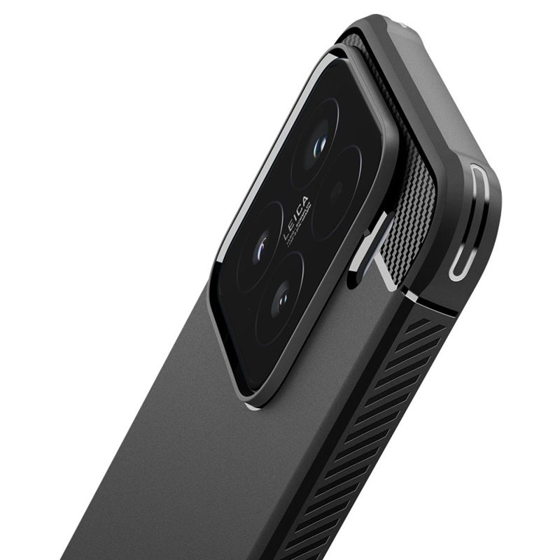 Spigen Rugged Armor - Etui do Xiaomi 15 (Matte Black)