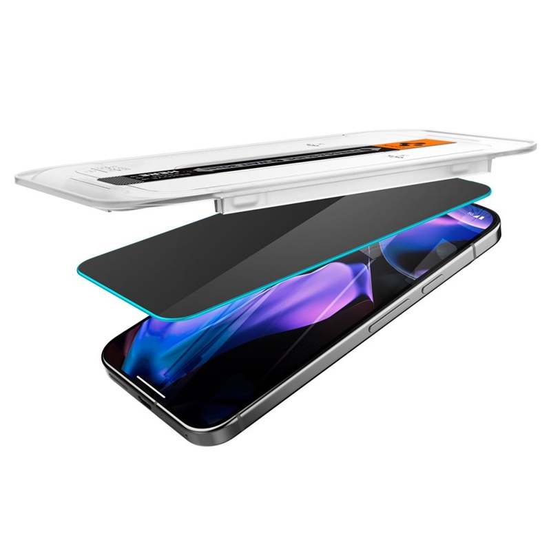 Spigen GLAS.TR EZ FIT Privacy 2-Pack - Szkło hartowane z filtrem prywatyzującym do Google Pixel 9 / 9 Pro 2 szt