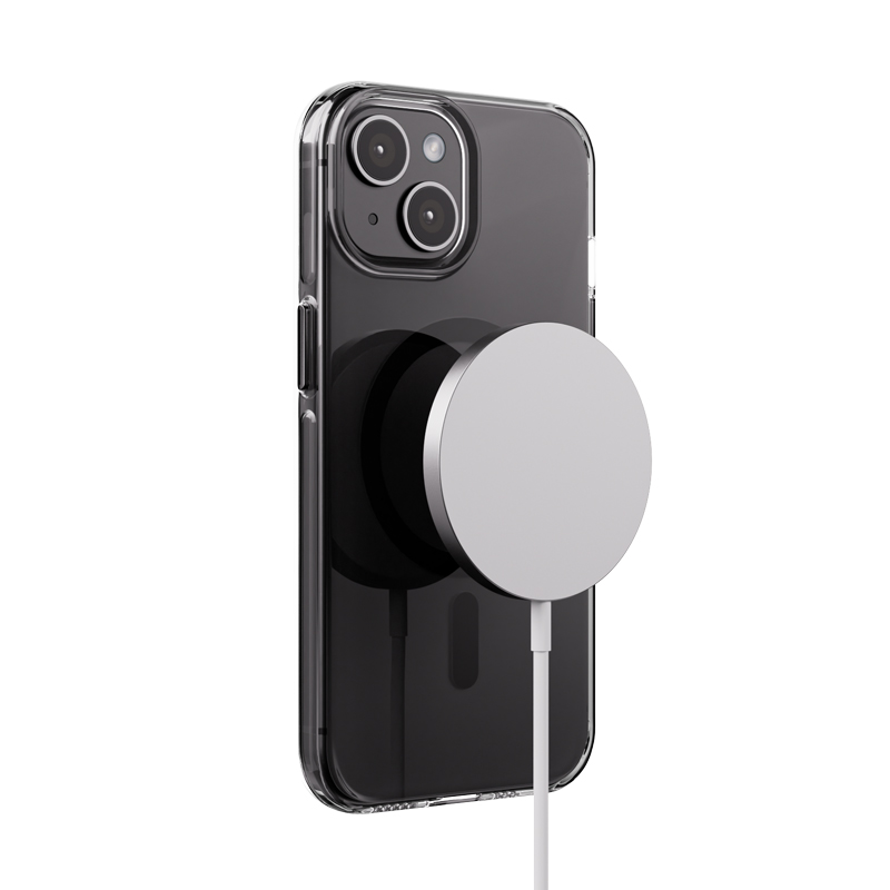 Crong Clear MAG Pro - Etui iPhone 15 MagSafe (czarny)