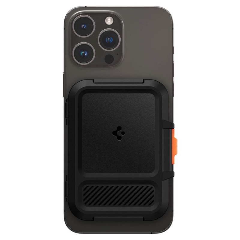 Spigen Lock Fit MagSafe - Portfel magnetyczny (Black)