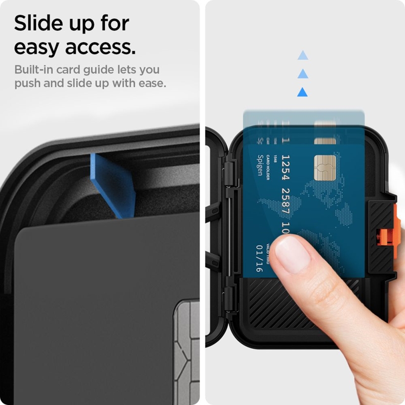 Spigen Lock Fit MagSafe - Portfel magnetyczny (Black)