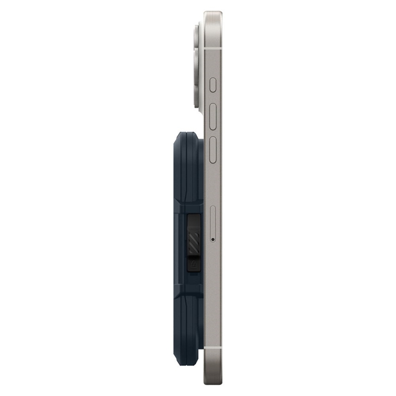 Spigen Lock Fit MagSafe - Portfel magnetyczny (Metal Slate)