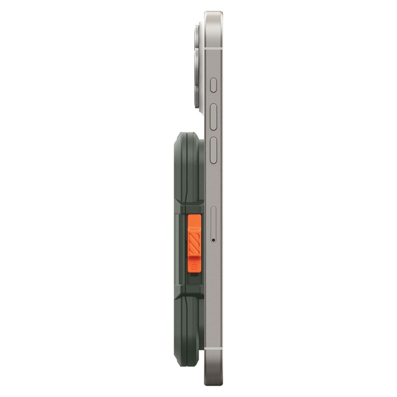 Spigen Lock Fit MagSafe - Portfel magnetyczny (Military Green)