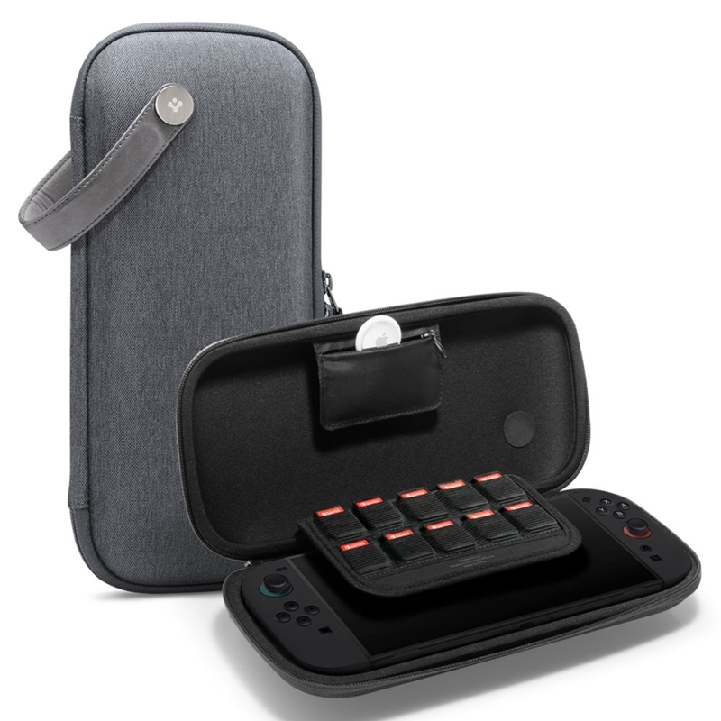 Spigen Klasden Pouch - Etui do Nintendo Switch 2 (Charcoal Grey)