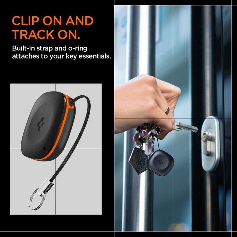 Spigen TagMe Bluetooth Tracker - Lokalizator do kluczy, plecaka, torby Apple Find My (Czarny)