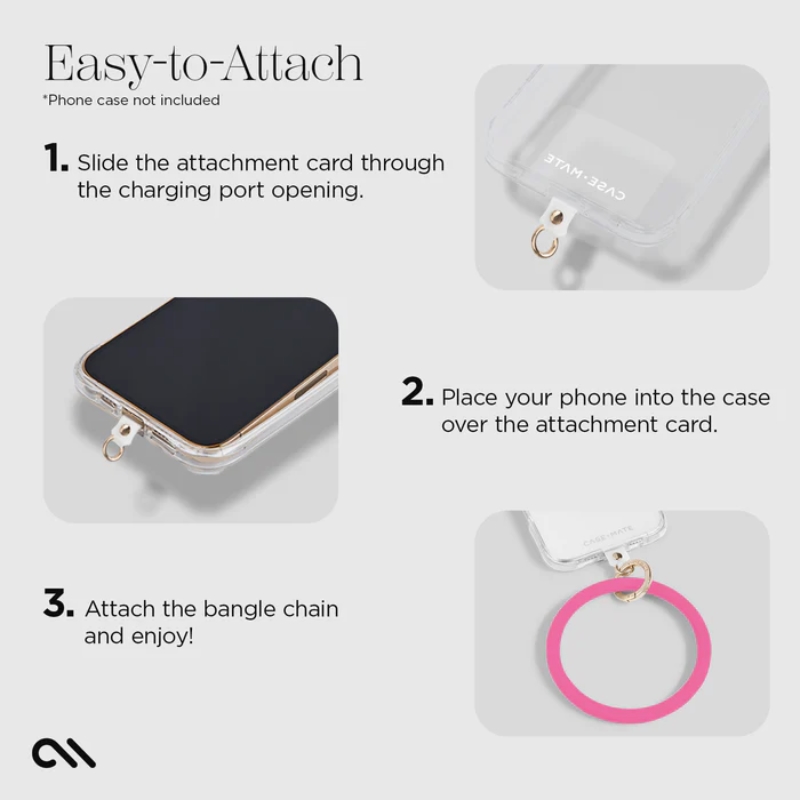Case-Mate Phone Bangle - Bransoletka na nadgarstek do smartfona (Fuchsia)