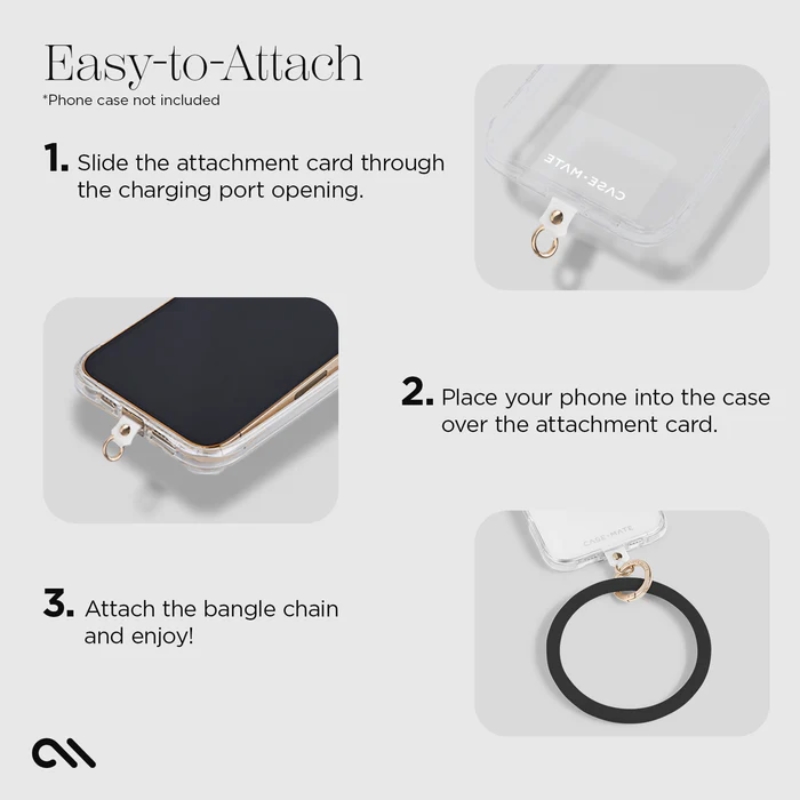 Case-Mate Phone Bangle - Bransoletka na nadgarstek do smartfona (Black)