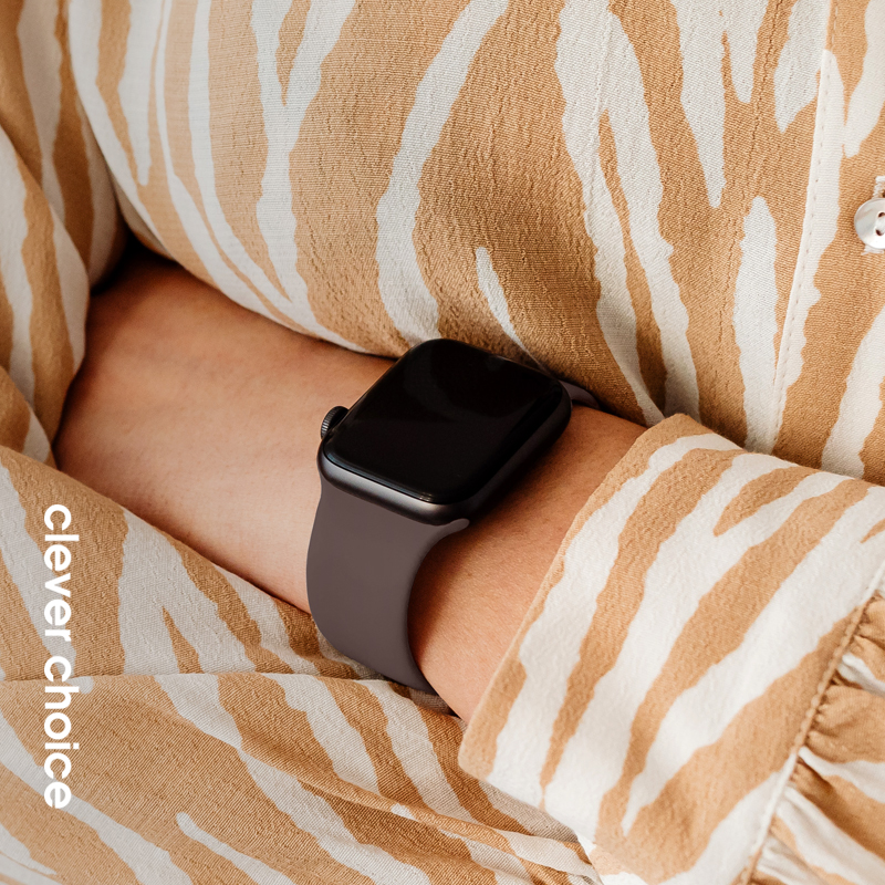 Crong Liquid - Pasek do Apple Watch 38/40/41/42 mm (brązowy)