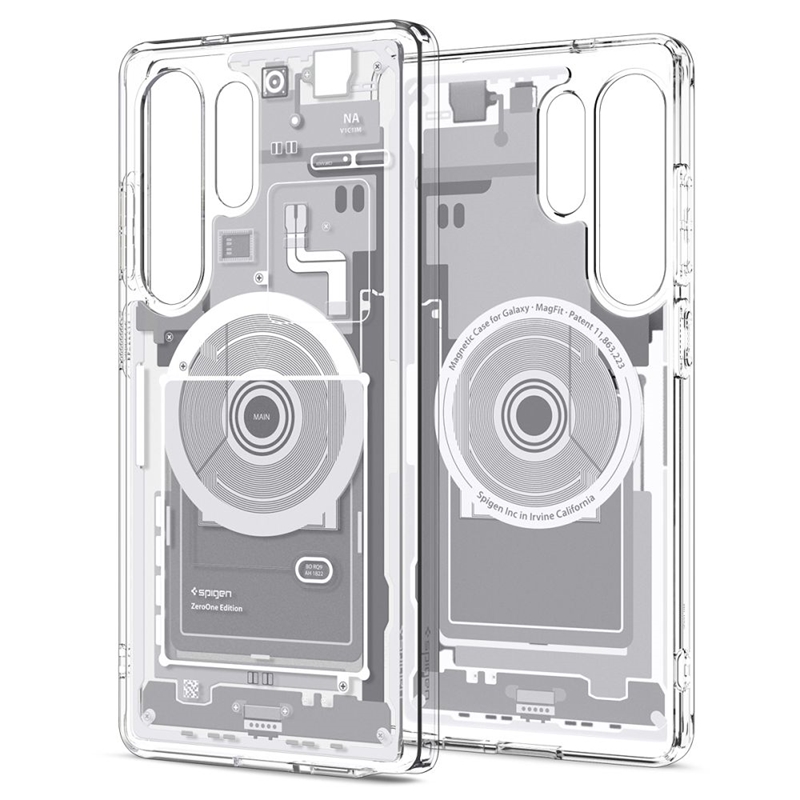 Spigen Ultra Hybrid Mag MagSafe - Etui do Samsung Galaxy S25 Ultra (Zero One White)