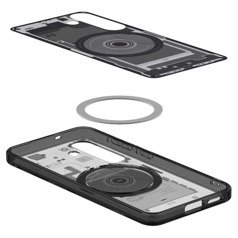 Spigen Ultra Hybrid Mag MagSafe - Etui do Samsung Galaxy S25 (Zero One Black)