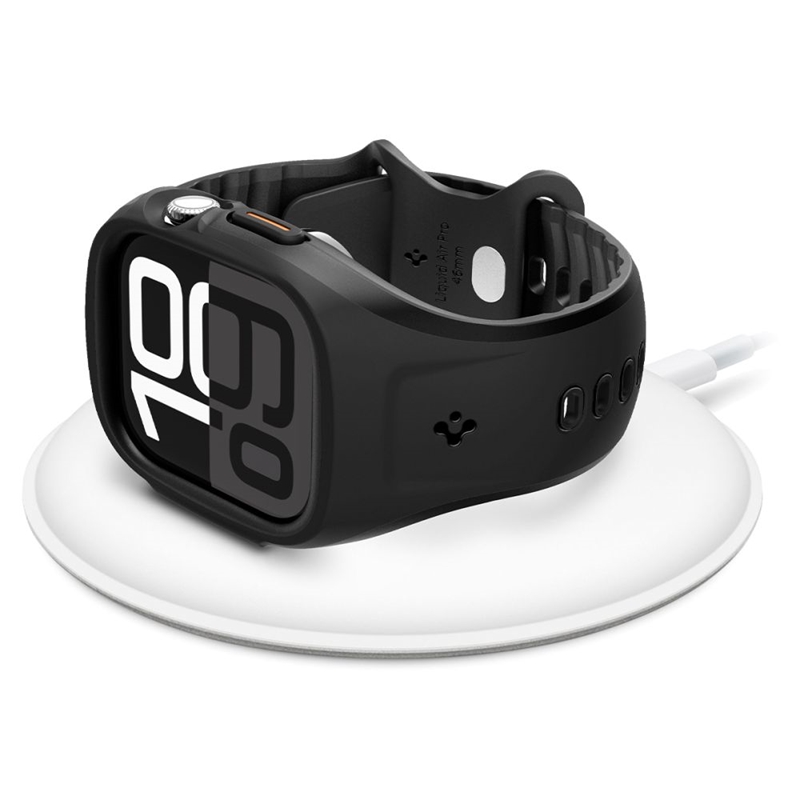 Spigen Liquid Air Pro - Pasek z obudową do Apple Watch 10 46 mm (Matte Black)
