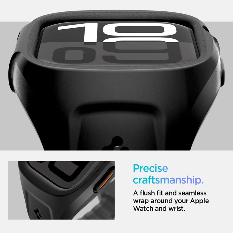 Spigen Liquid Air Pro - Pasek z obudową do Apple Watch 10 46 mm (Matte Black)