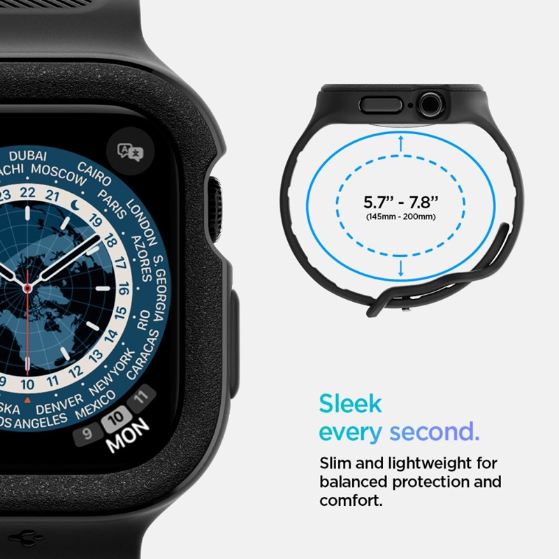 Spigen Vault Pro - Pasek z obudową do Apple Watch 10 46 mm (Matte Black)