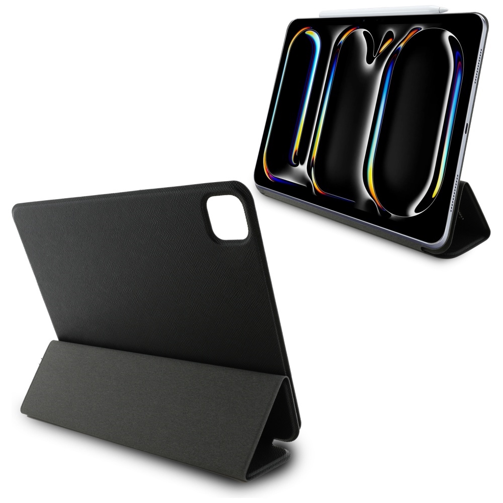 Karl Lagerfeld Book Cover Saffiano Magnetic Karl & Choupette - Etui iPad Pro 11" M4 (2024) (czarny)