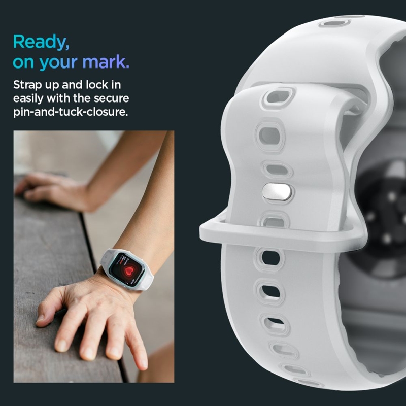 Spigen Liquid Air Pro - Pasek z obudową do Apple Watch 10 46 mm (Grey)