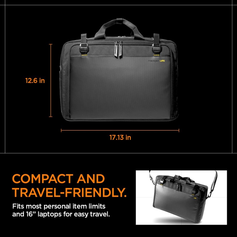 Spigen KD300 Klasden Laptop Bag - Torba na notebooka 16" (Czarny)