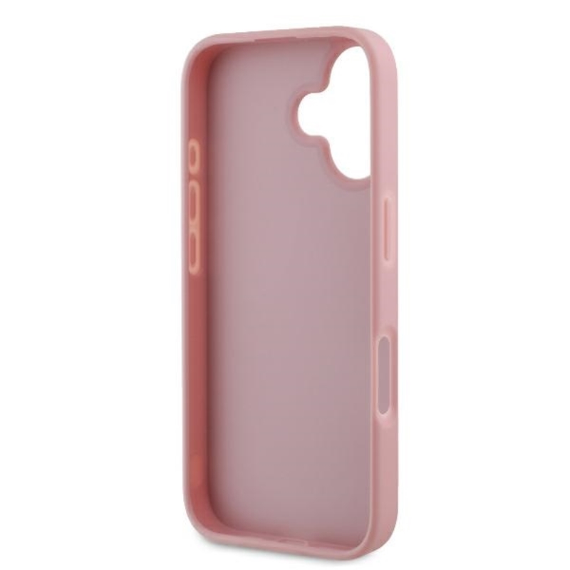 Guess Fixed Glitter Big 4G - Etui iPhone 16 Plus (różówy)