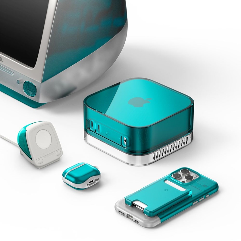 Spigen Classic C1 - Podstawka do ładowania Apple Watch (Bondi Blue)