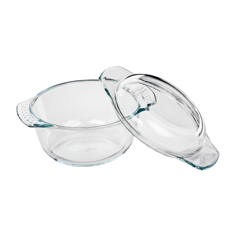 Küchenprofi Elsass - Naczynie żaroodporne ze szkła borokrzemowego z pokrywką 1,4 l 18×11,5 cm