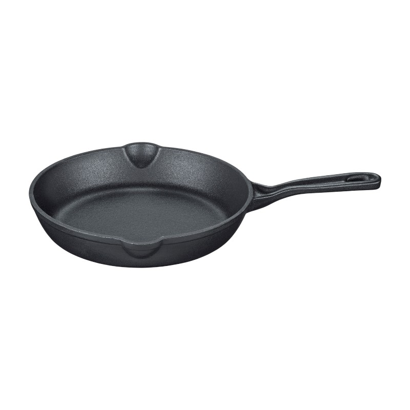 Küchenprofi Provence - Patelnia żeliwna z dzióbkiem, średnica 20 cm (czarny)