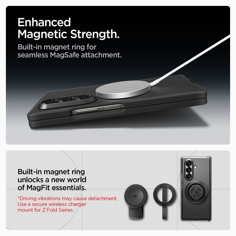 Spigen Tough Armor Pro Mag MagSafe - Etui do Samsung Galaxy Z Fold 7 (Black)