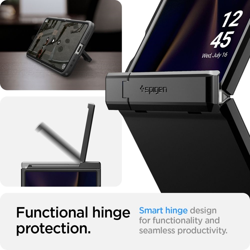 Spigen Tough Armor Pro Mag MagSafe - Etui do Samsung Galaxy Z Flip 7 (Black)
