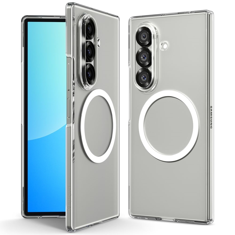 Spigen Airskin Mag MagSafe - Etui do Samsung Galaxy Z Fold 7 (Clear/White)